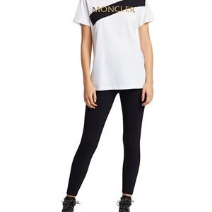 MONCLER Black Leggings Pants size 42